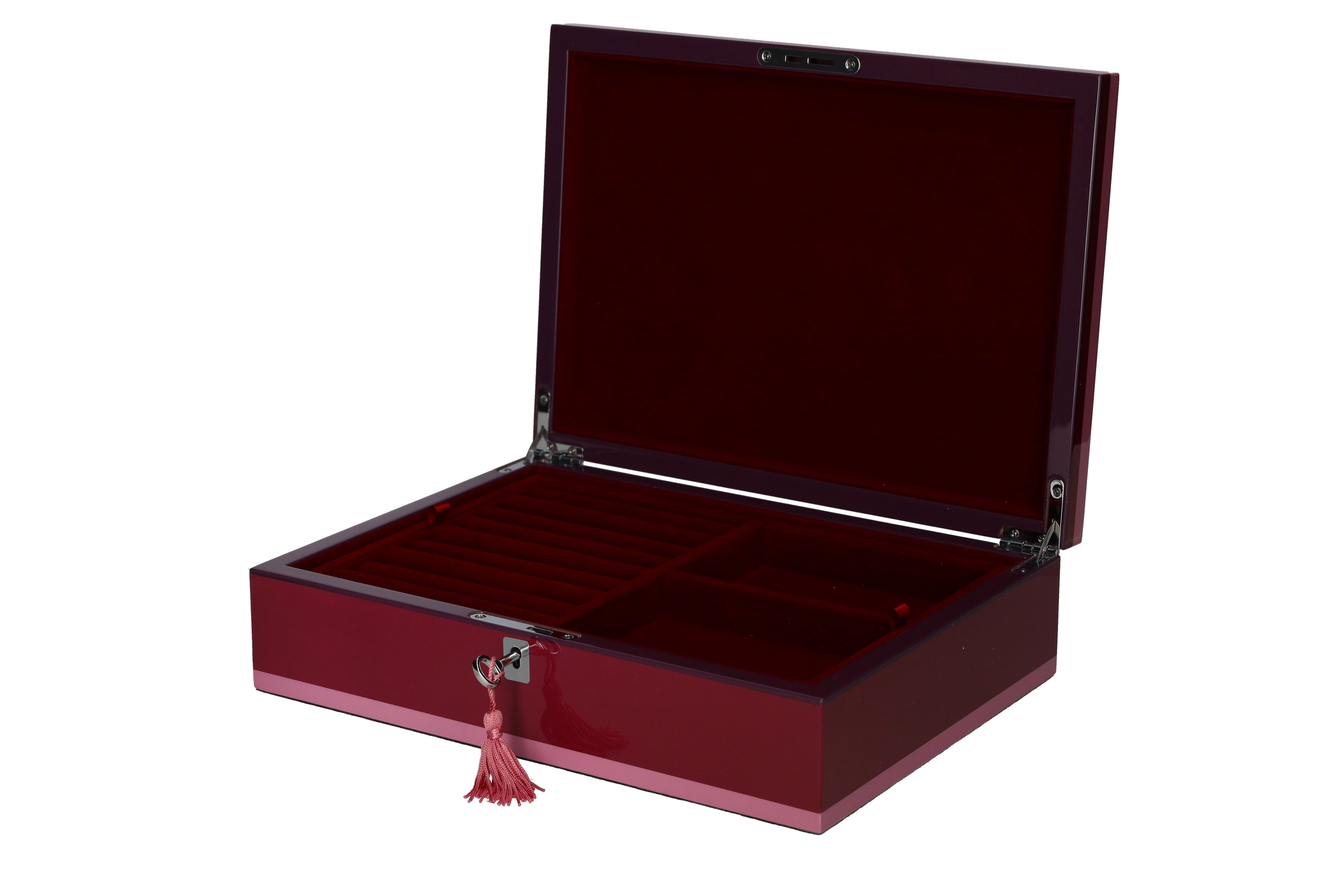 Schmuckbox M - Rosa/Beere