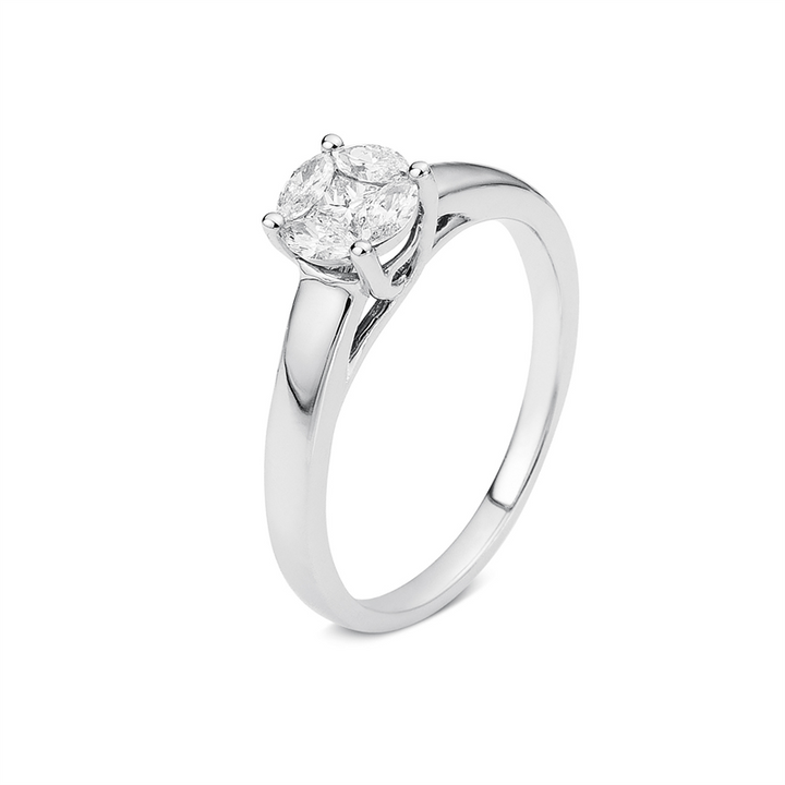 Illusion Classic Ring Weißgold 18kt Ref-1A213
