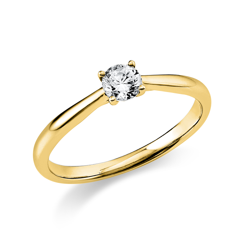 Solitaire Ring Weißgold 14kt 0,25ct