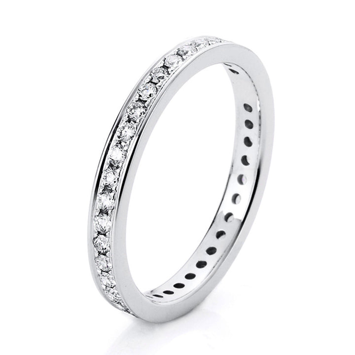 Memoire voll Ring Weißgold 14kt Ref-1A474