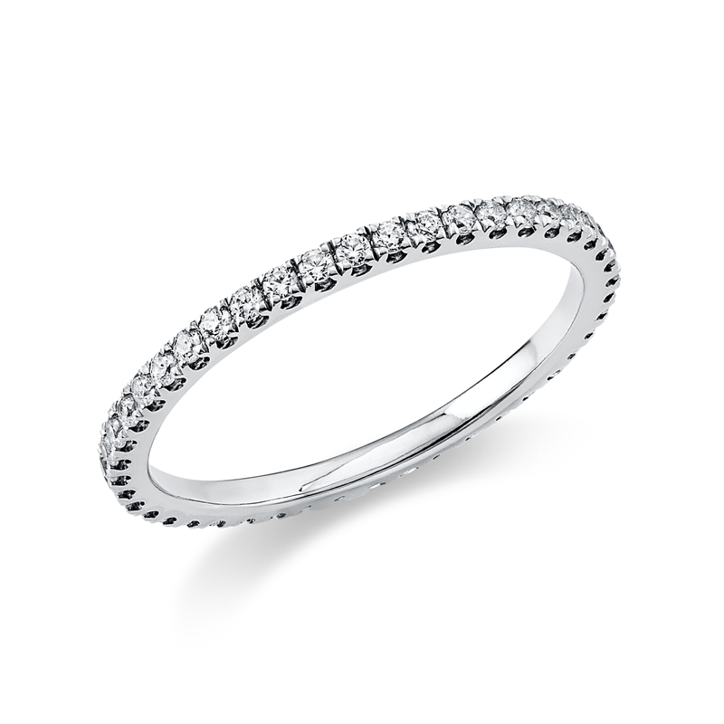 Memoire voll Ring Weißgold 14kt Ref-1A911