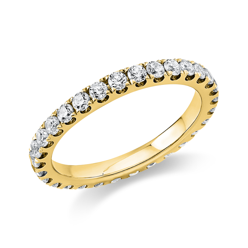 Memoire voll Ring Weißgold 18kt 0,99ct