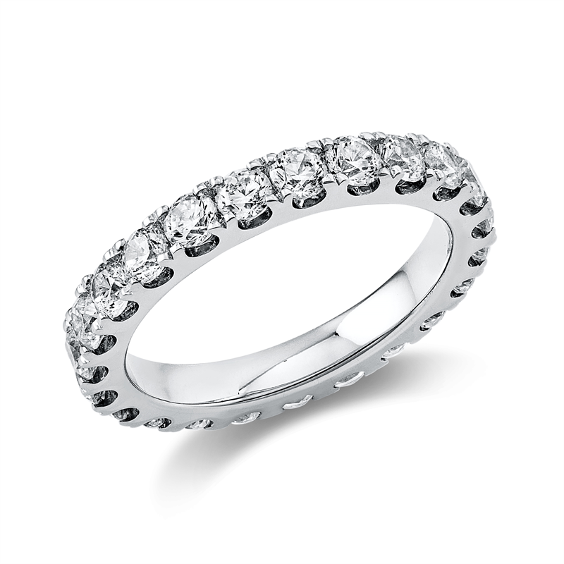 Memoire voll Ring Weißgold 18kt 2ct