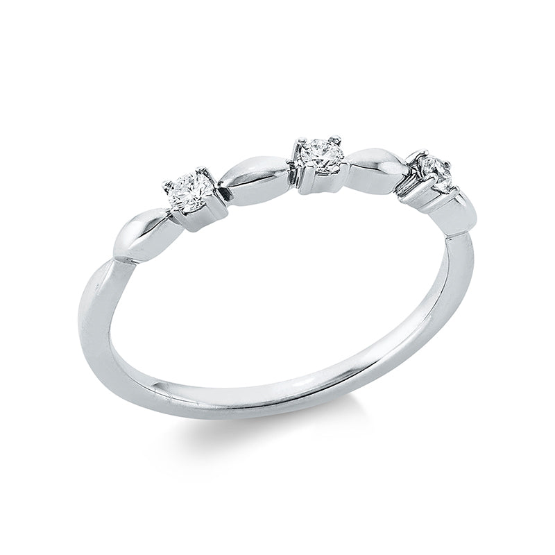 Modern Woman Ring Weißgold 18kt 0,13ct