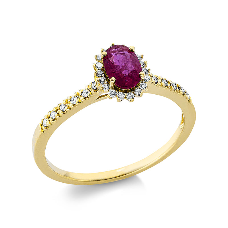 Farbstein Classic Ring Gelbgold 18kt 0,11ct
