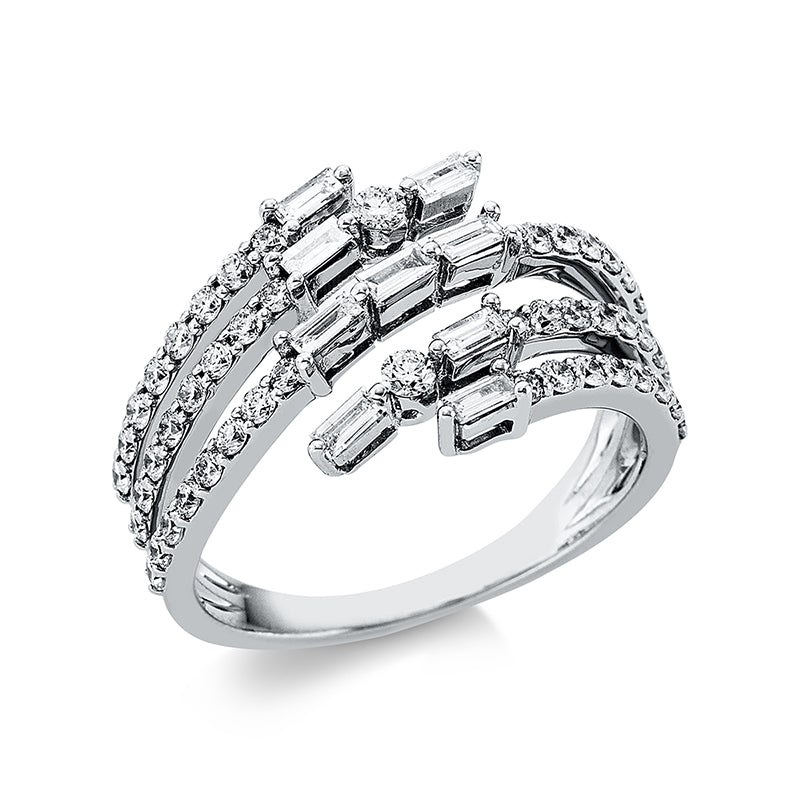 Baguette Ring Weißgold 18kt 0,88ct
