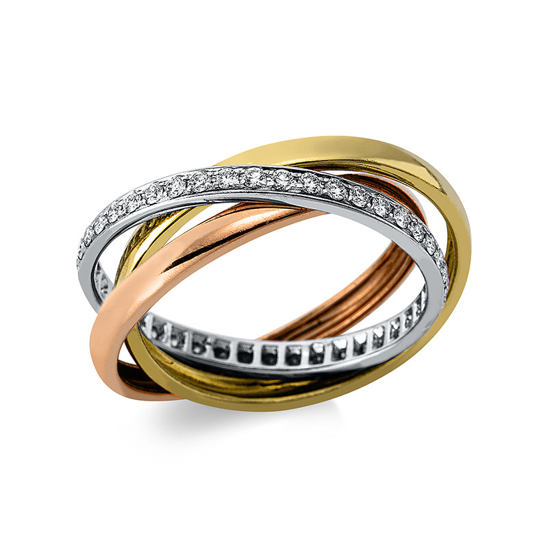 Modern Woman Ring Weißgold / Gelbgold / Rotgold 18kt 0,39ct