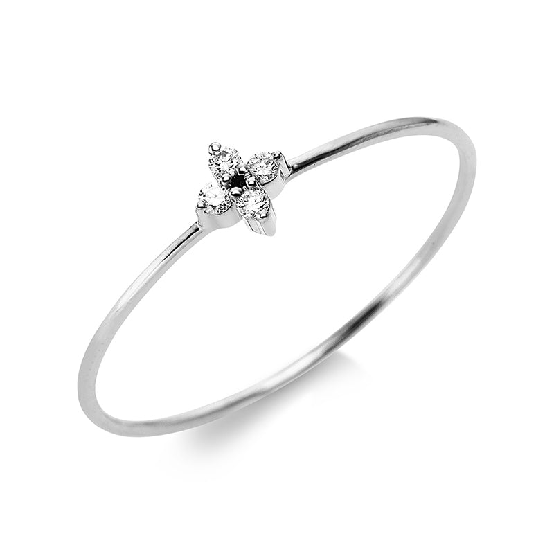 Modern Woman Ring Weißgold 18kt 0,04ct