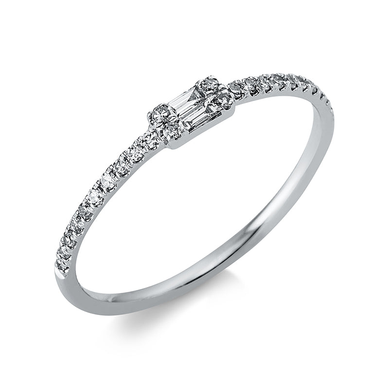 Modern Woman Ring Weißgold 18kt 0,14ct
