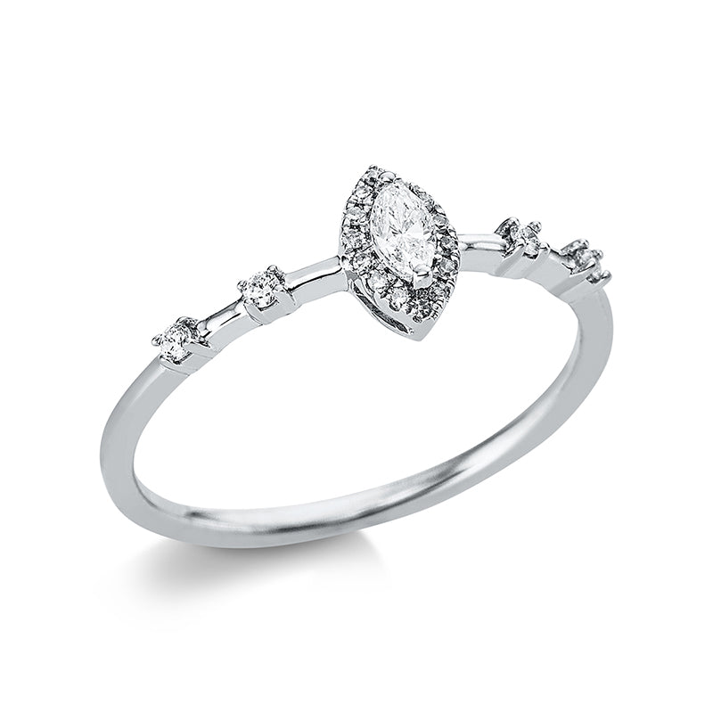 Modern Woman Ring Weißgold 18kt Ref-1AR88