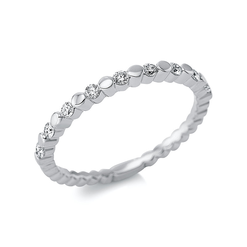 Modern Woman Ring Weißgold 18kt 0,18ct