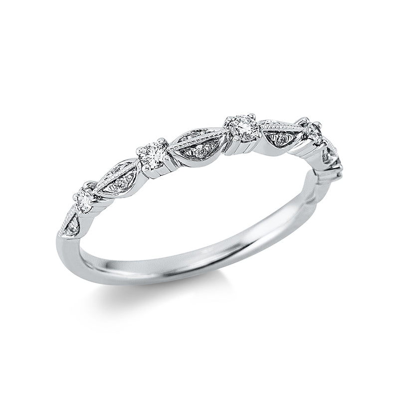 Modern Woman Ring Weißgold 18kt 0,18ct