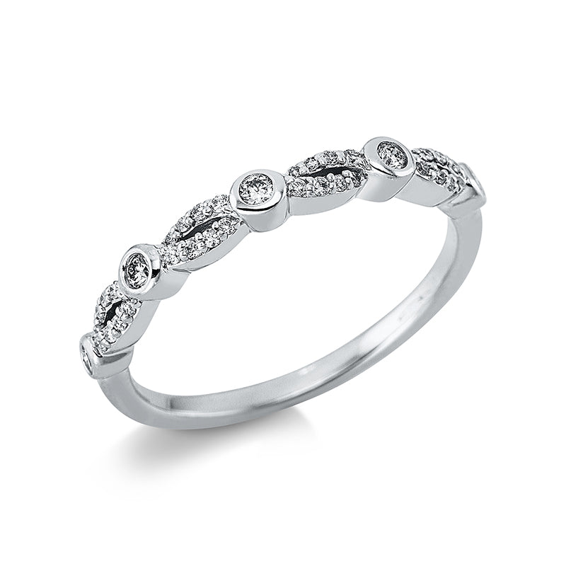 Modern Woman Ring Weißgold 18kt Ref-1AZ60