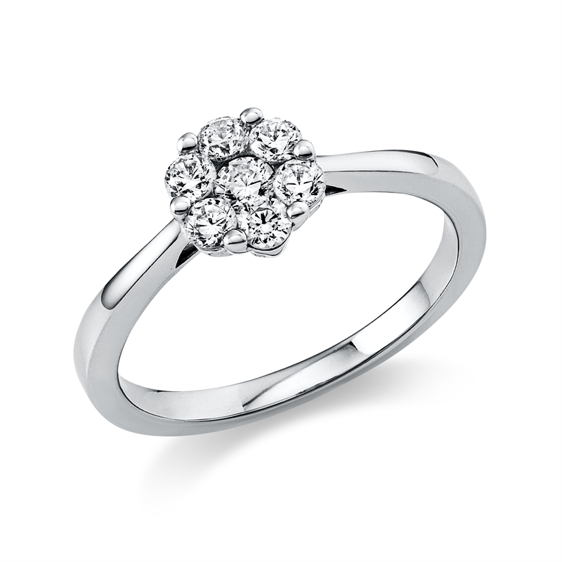 Illusion Classic Ring Weißgold 18kt 0,42ct