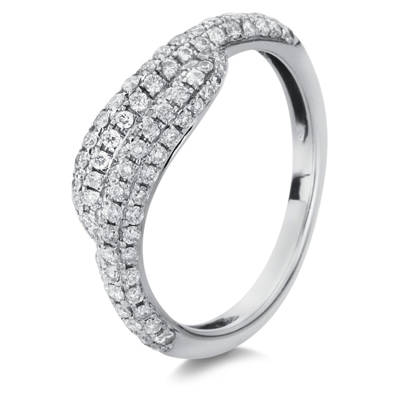 Pavé Ring Weißgold 18kt 0,5ct