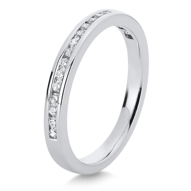 Memoire halb Ring Weißgold 18kt 0,36ct
