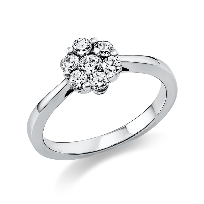 Illusion Classic Ring Weißgold 18kt 0,52ct