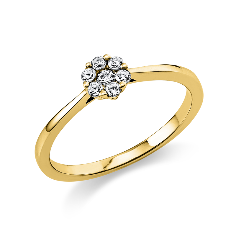 Illusion Classic Ring Weißgold 18kt 0,17ct