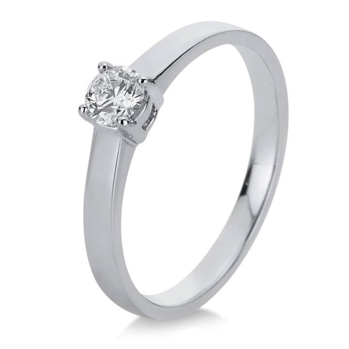 Solitaire Ring Weißgold 18kt Ref-1B809