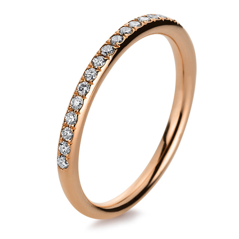 Memoire halb Ring Weißgold 18kt 0,2ct