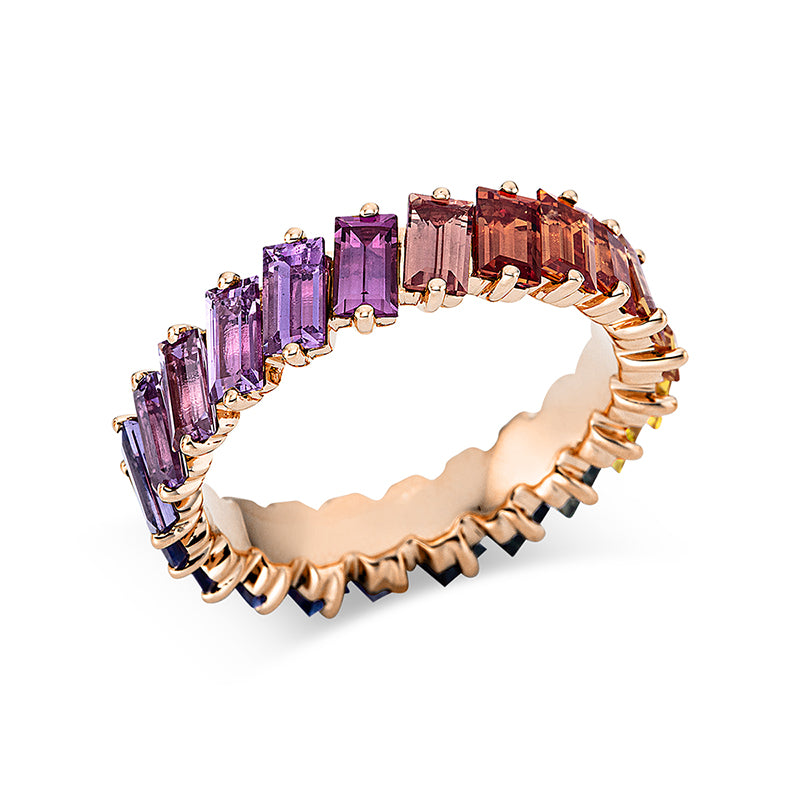 Rainbow & Multicolor Ring Rotgold 18kt