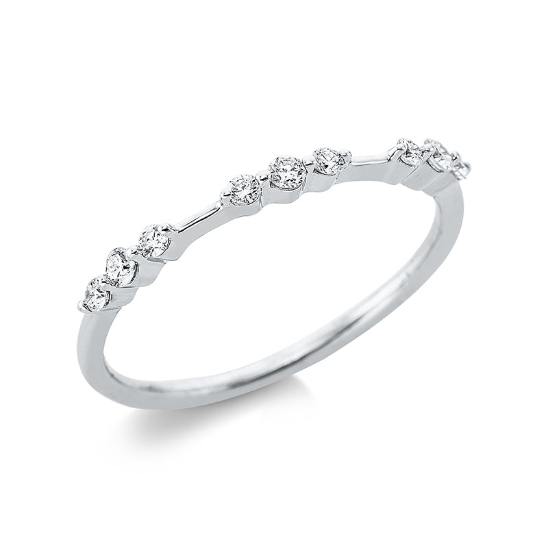 Modern Woman Ring Weißgold 18kt 0,16ct