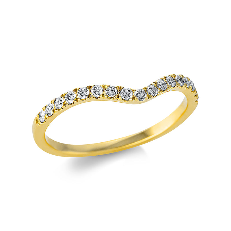 Modern Woman Ring Rotgold 18kt 0,28ct