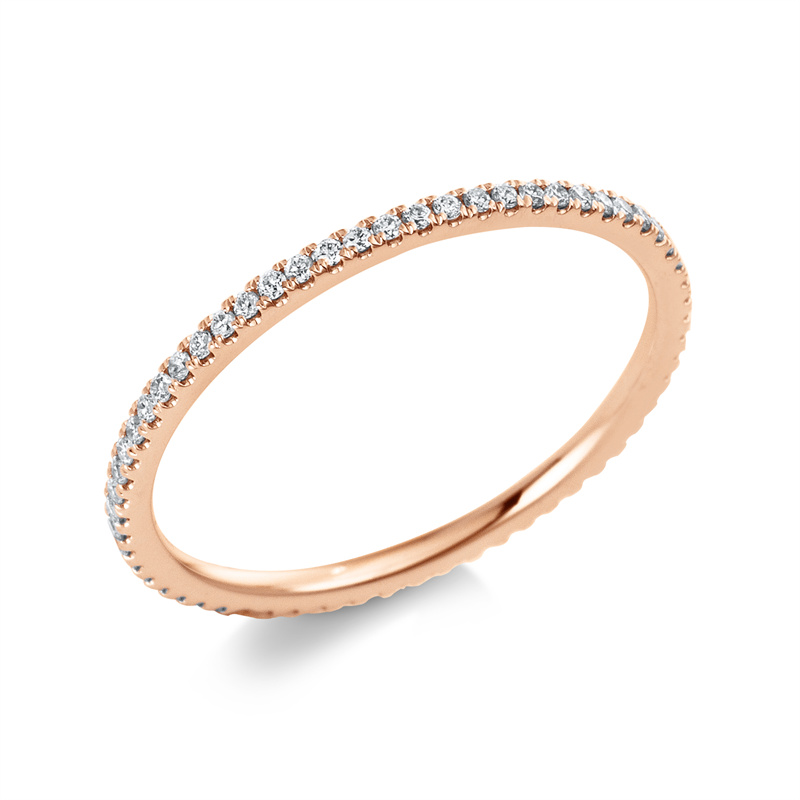 Memoire voll Ring Rotgold 14kt 0,21ct