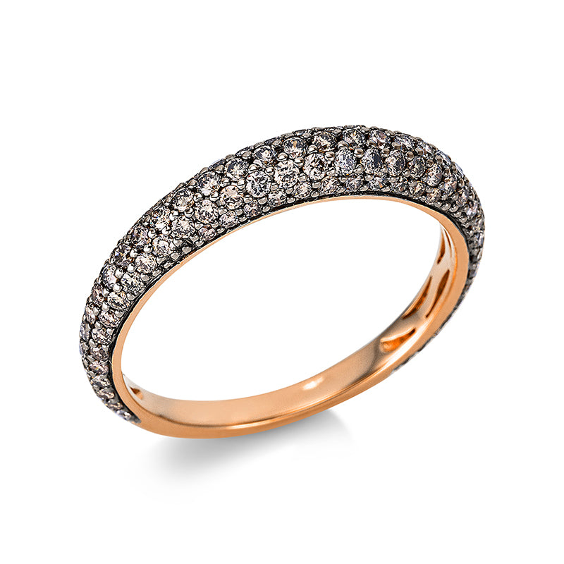 Pavé Ring Rotgold 18kt 0,81ct