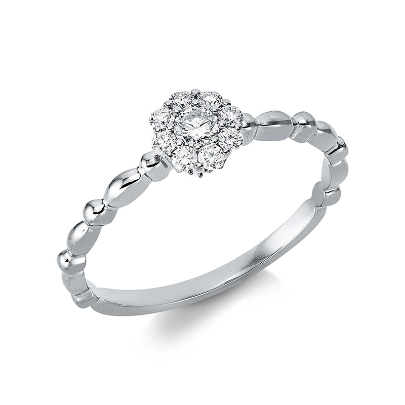 Illusion Classic Ring Weißgold 18kt 0,21ct