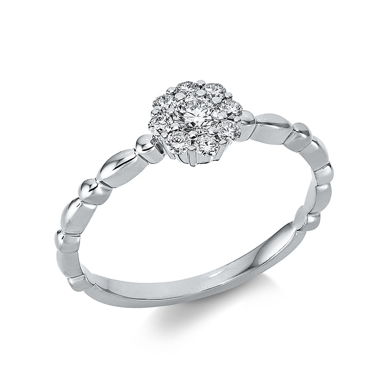 Illusion Classic Ring Weißgold 18kt 0,25ct