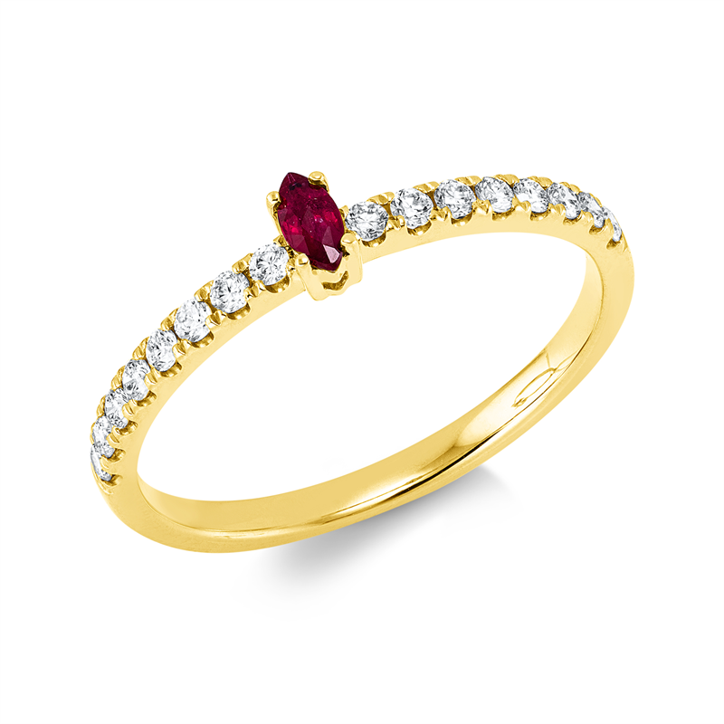 Farbstein Classic Ring Gelbgold 18kt 0,23ct