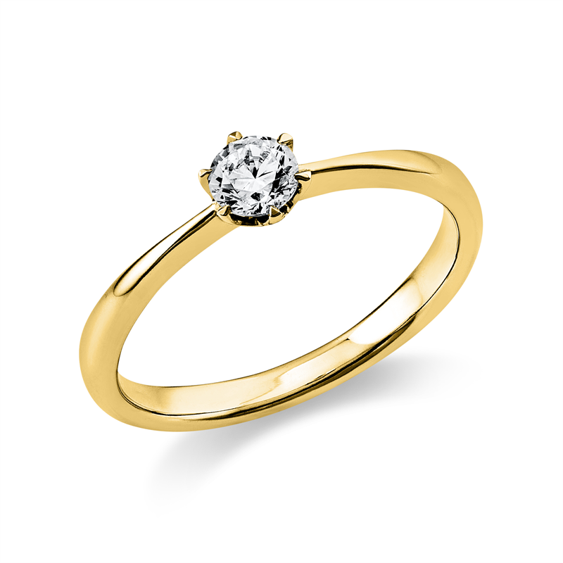Solitaire Ring Weißgold 18kt 0,25ct