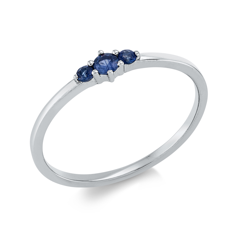 Farbstein Classic Ring Weißgold 18kt Ref-1CA69