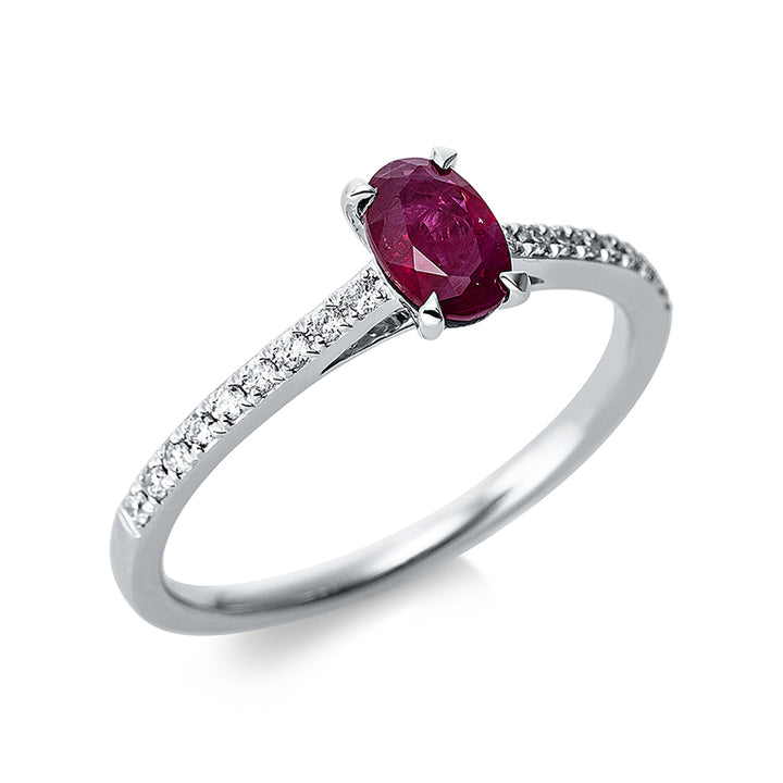 Farbstein Classic Ring Weißgold 18kt Ref-1CB66