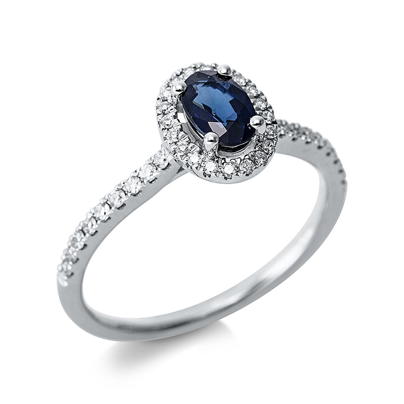 Farbstein Classic Ring Weißgold 18kt Ref-1CB98