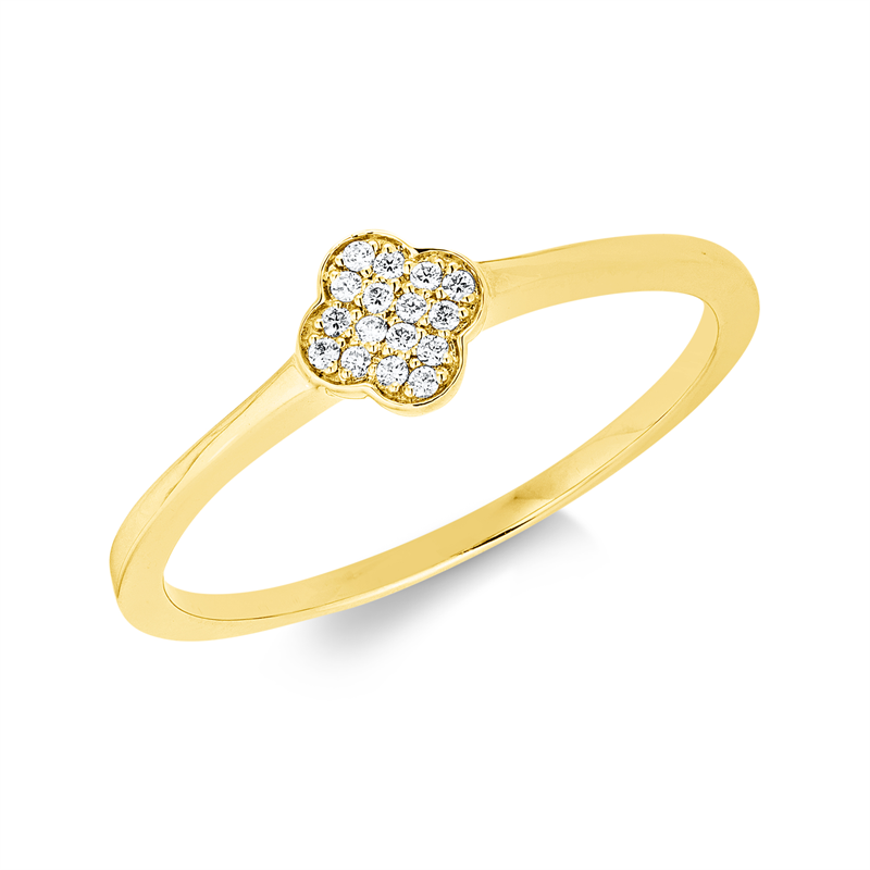 Illusion Classic Ring Weißgold 18kt 0,04ct
