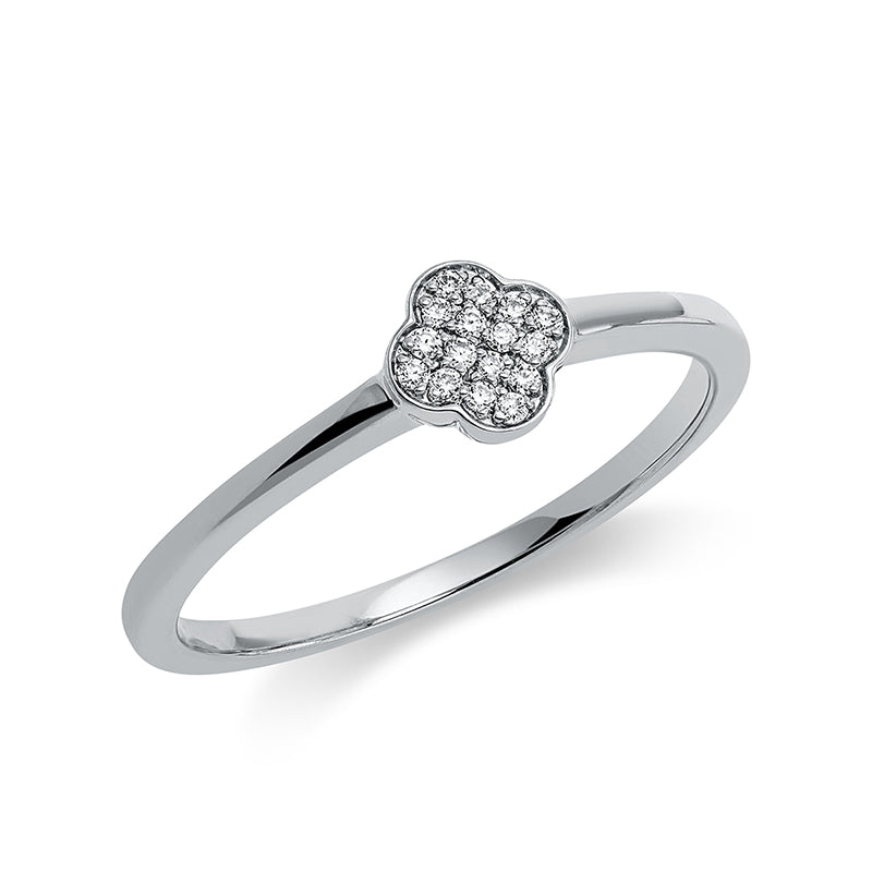 Illusion Classic Ring Weißgold 18kt 0,04ct