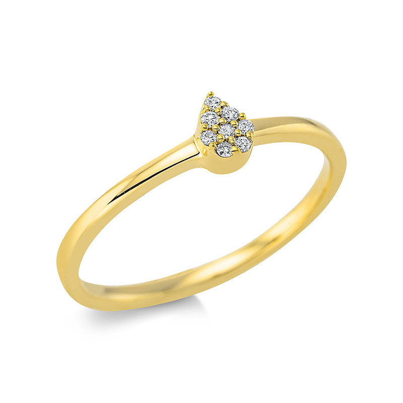 Illusion Classic Ring Weißgold 18kt 0,04ct