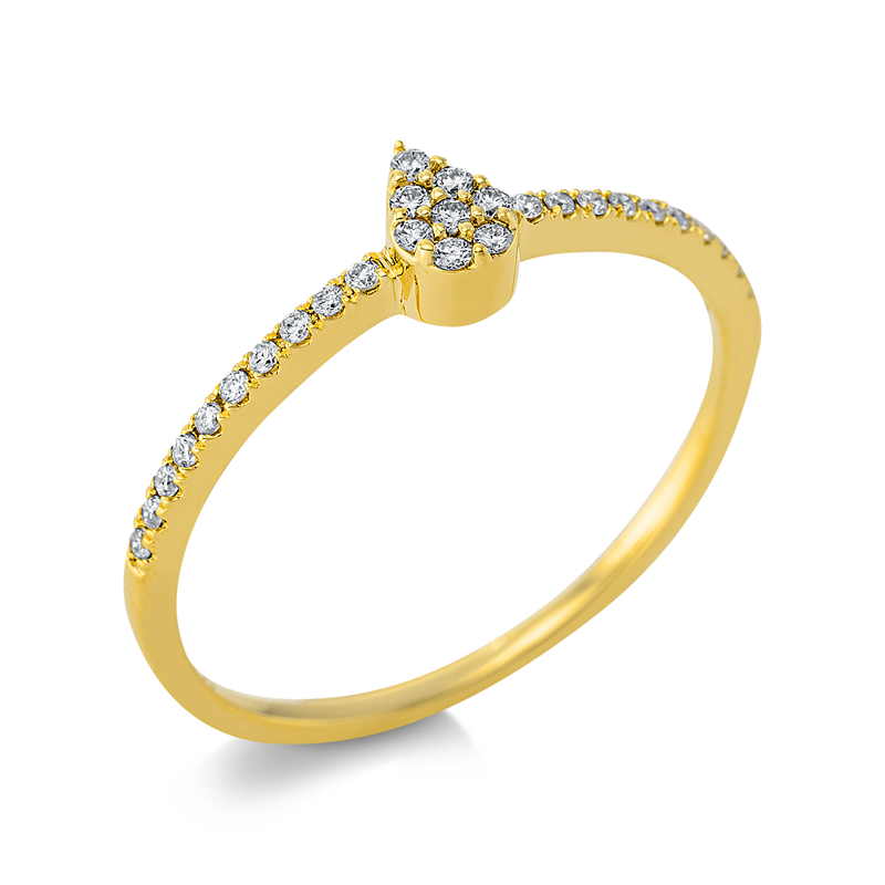 Illusion Classic Ring Weißgold 18kt 0,12ct