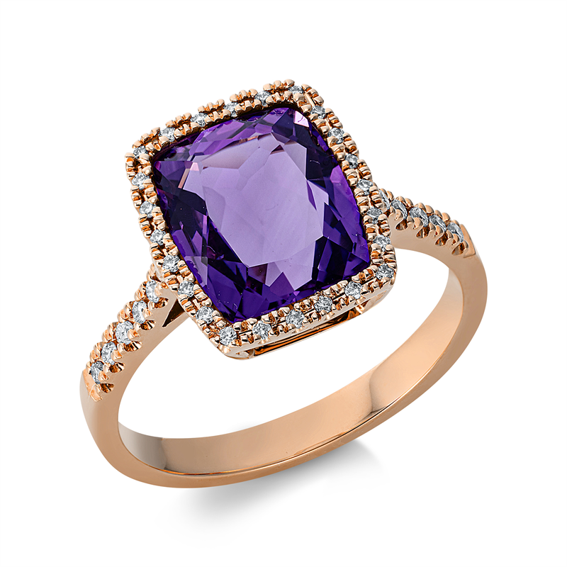 Farbstein Fashion Ring Rotgold 18kt Ref-1CD89