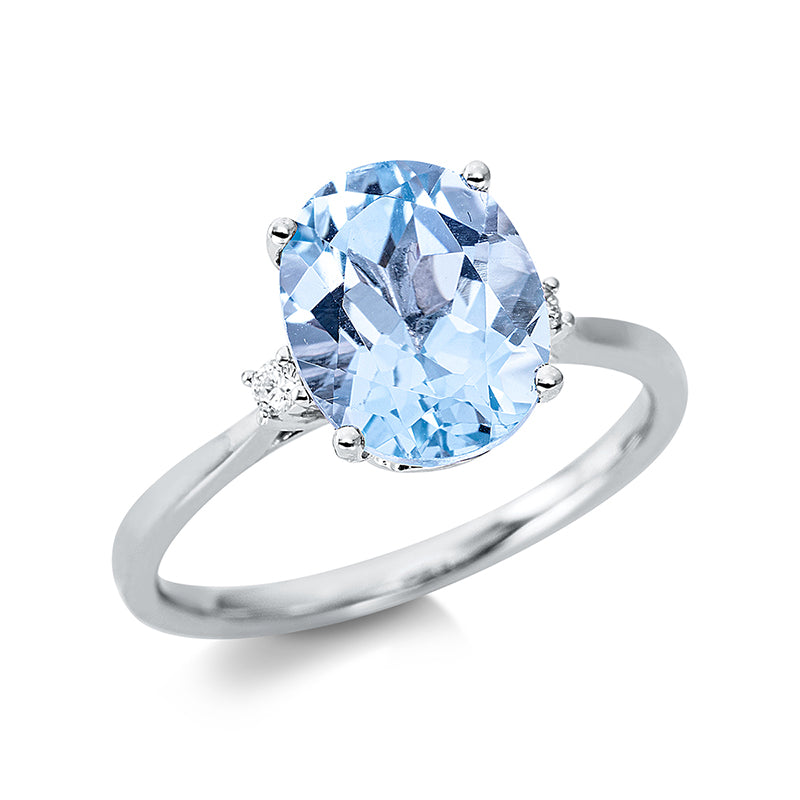Farbstein Fashion Ring Weißgold 18kt Ref-1CF07