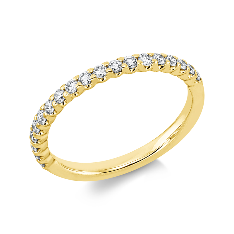 Memoire halb Ring Weißgold 18kt 0,36ct