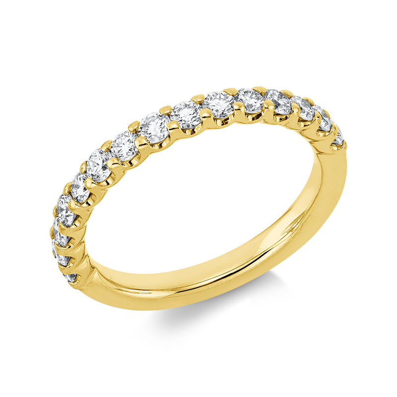 Memoire halb Ring Weißgold 18kt 0,7ct
