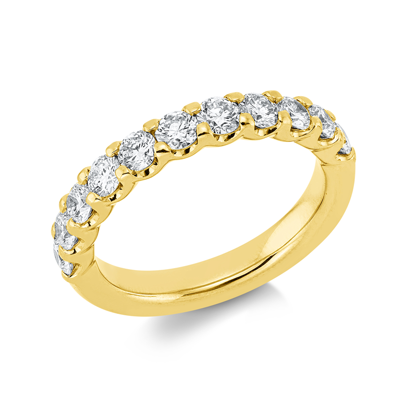 Memoire halb Ring Weißgold 18kt 1,13ct