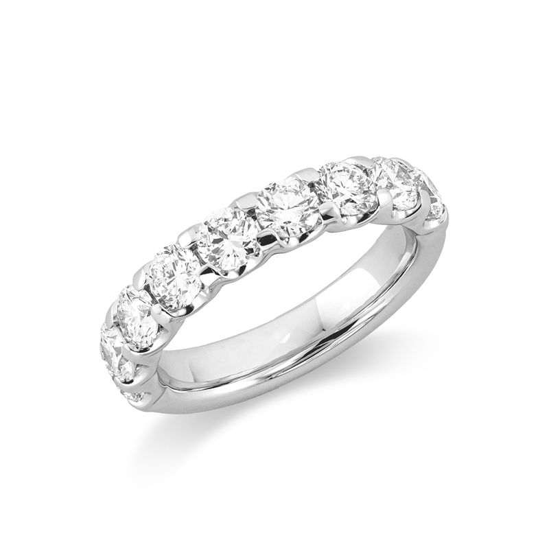 Memoire halb Ring Weißgold 18kt 1,48ct