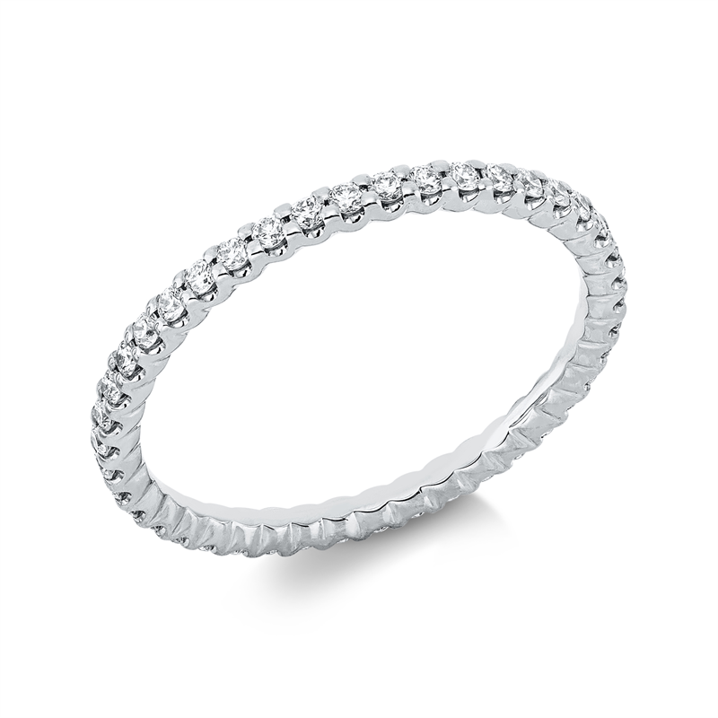Memoire voll Ring Weißgold 18kt 0,41ct