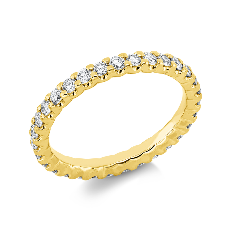 Memoire voll Ring Weißgold 18kt 0,91ct