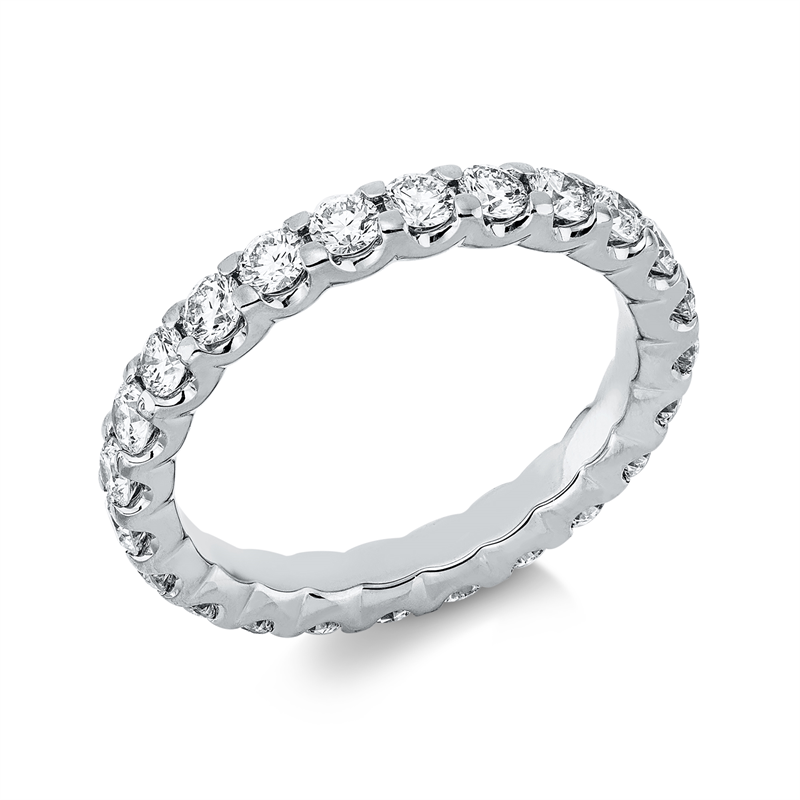 Memoire voll Ring Weißgold 18kt 1,63ct