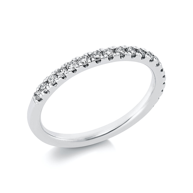 Memoire halb Ring Weißgold 18kt 0,33ct